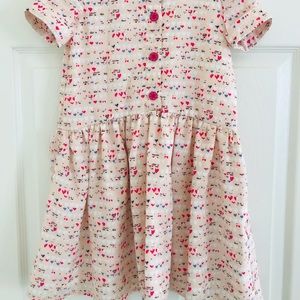 Pippa & Julie Pink Heart Print Dress 6